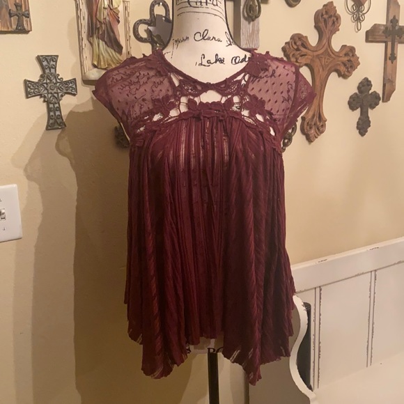 Free People Other - Free People maroon top